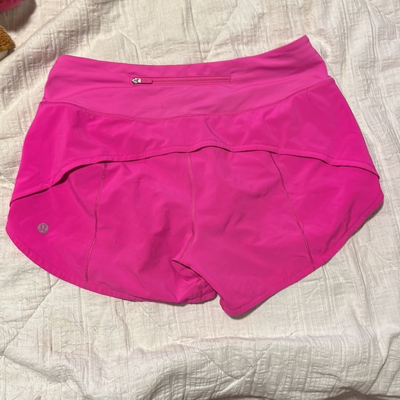 POWER PINK lululemon speed up shorts!! Color not sold anymore. - Picture 2 of 3